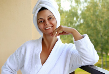 portrait of a woman on vacation