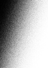 Monochrome grain noise texture, grunge gradient, dirty distressed effect background transparent