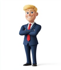 Obraz premium Cartoon Businessman.