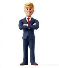 Obraz premium Cartoon Businessman.