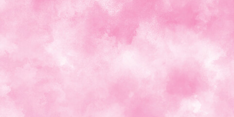 Pink watercolor texture with fogg and clouds, smooth wallpaper, paper pink smoke and cloudy stains, Pink rose tone abstract texture with cloudy stains, Stain artistic hand painted texture of pink.