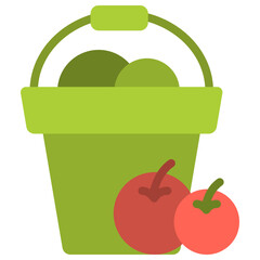 bucket flat icon