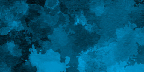 Beautiful Abstract Grunge Decorative Navy Blue watercolor background,  abstract winter watercolor ombre leaks and splashes, creative watercolor backdrop for advertisements, poster and design.