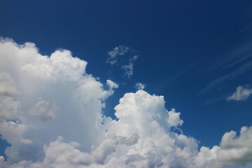white cloud with blue sky background