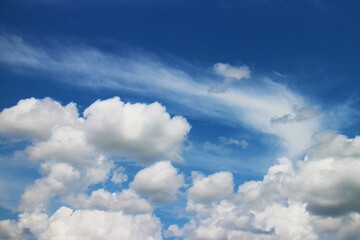 white cloud with blue sky background