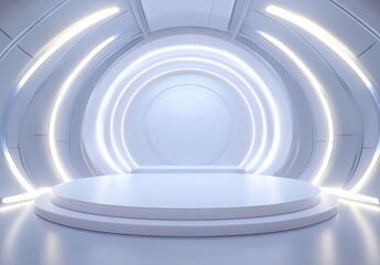 Naklejka premium Futuristic Stage.