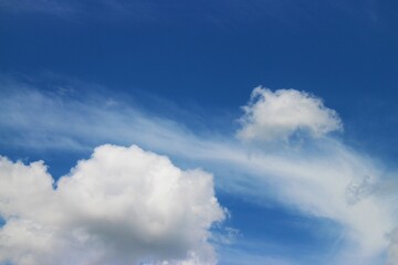 white cloud with blue sky background