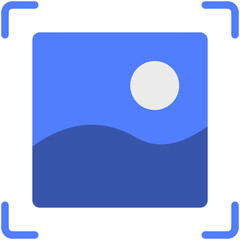 image capture flat icon
