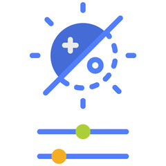contrast flat icon