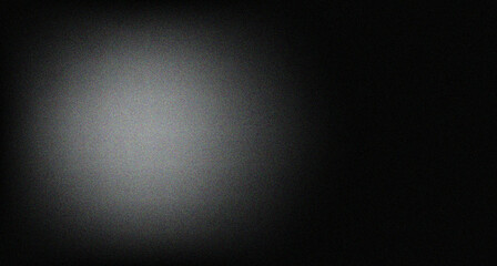 Grainy grey silver abstract Background with white black Gradient with copy space for design
