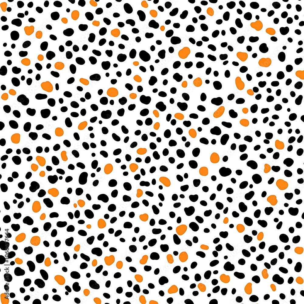 Poster seamless vector background with a stylish leopard print pattern in neutral and vibrant tones, perfec