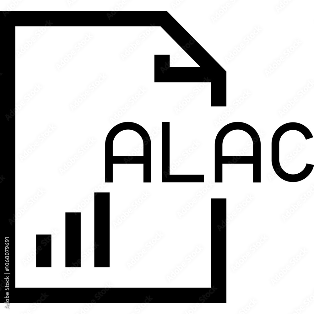 Poster logo design featuring a stylized document and bar graph representing data analysis and reporting con