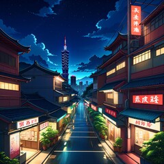 Fototapeta premium City of taipei at night taiwan landscape 