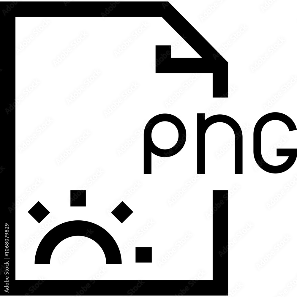 Poster png file format icon with a transparent background, showcasing its distinctive design and representi