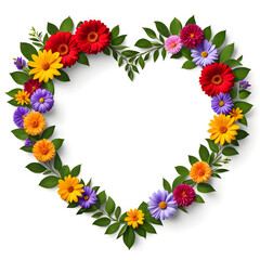 Obraz premium heart from flowers