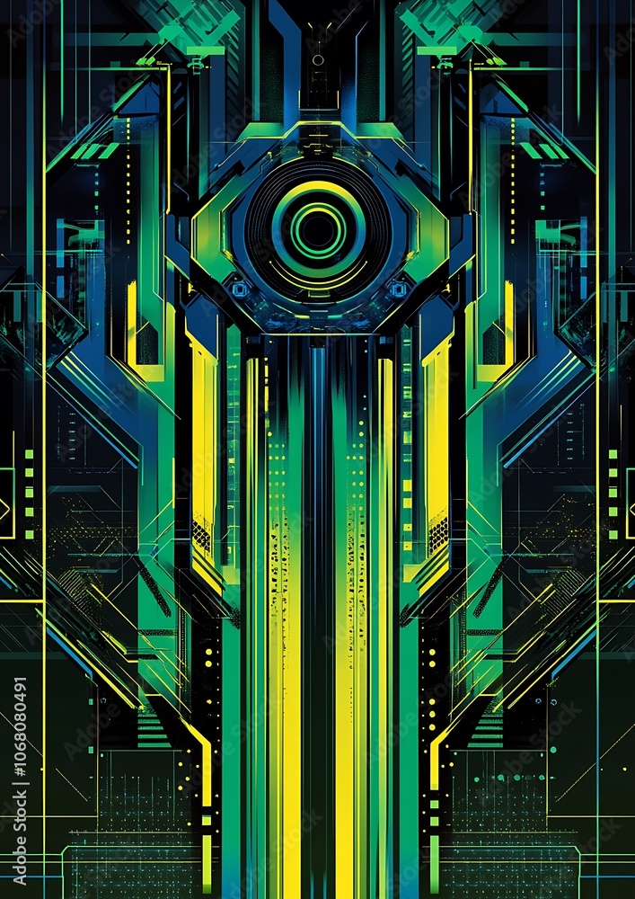 Poster abstract background with arrows