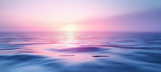 Fototapeta premium Water Wave Elements on a Blue Gradient Background