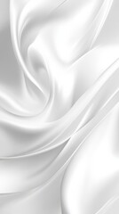 Obraz premium Soft Gray Waves on Minimalist White Background