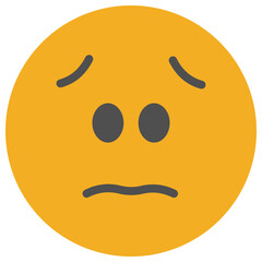 sad flat icon