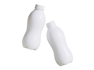 bottle of milk isolated.