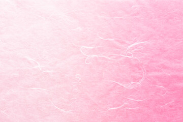 ピンクの和紙　グラデーション　雲龍模様