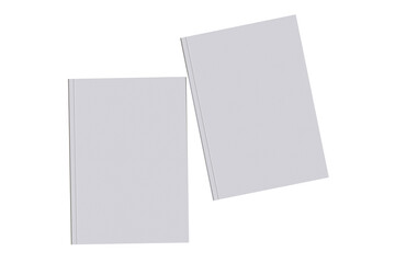 blank white book. box packaging.