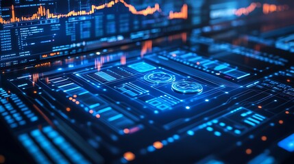 Obraz premium Explore advanced data visualization techniques in technology