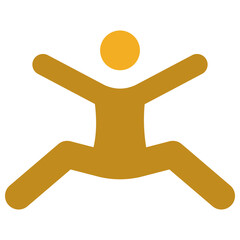 jump flat icon