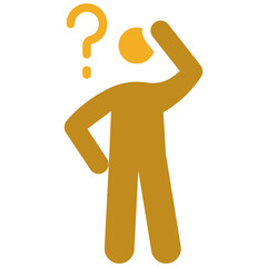 confused flat icon
