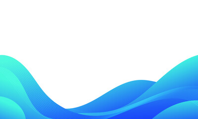 Obraz premium Abstract Blue Wave Background Design Template