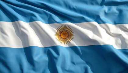 Argentinian flag isolated background