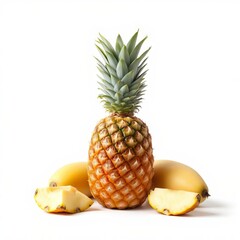 pineapple on white