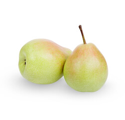 Ripe pears isolated on white background
