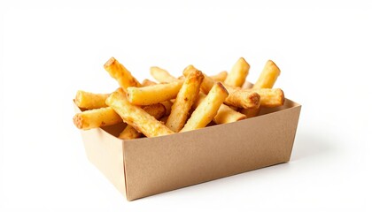 french fries isolated on white background