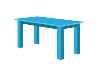 Wooden table isolated illustration design