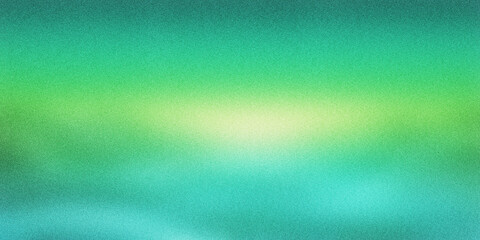 Grainy gradient abstract background with soft green lines, noise texture