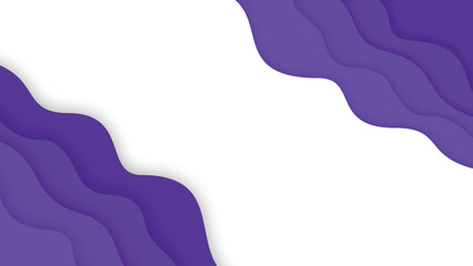 purple paper cut abstract wave background contour landscape line shape layer 3D