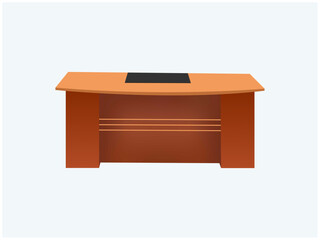 Executive Design Office Desk vector