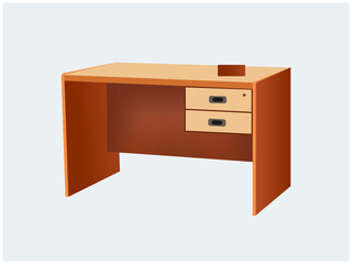 Executive Design Office Desk vector