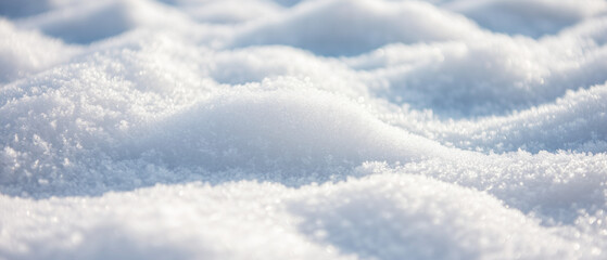 Fototapeta premium Snowy Surface Background with Textured Snow Patterns
