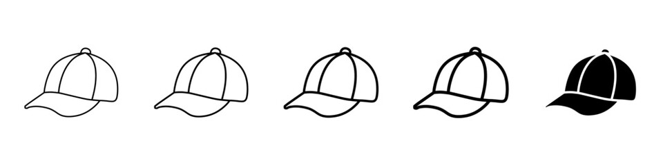 cap icon Simple outline illustration