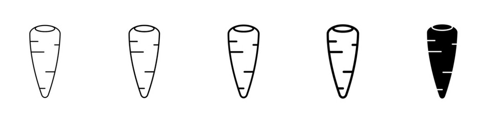 carrot icon Simple outline illustration