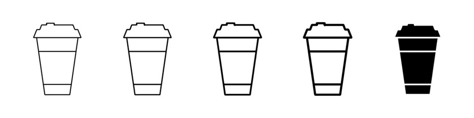 coffee icon Simple outline illustration
