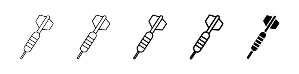 dart icon Simple outline illustration