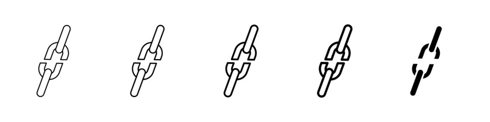 dislink icon Simple outline illustration