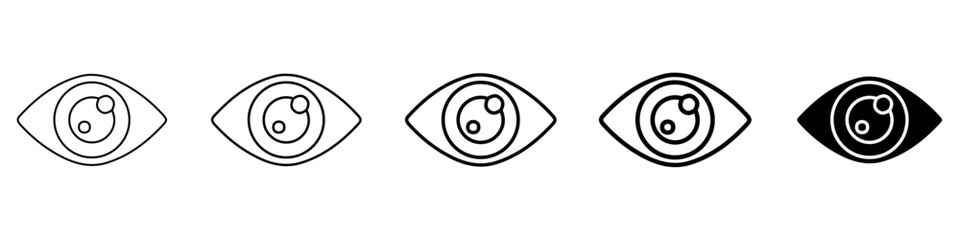 eye icon Simple outline illustration