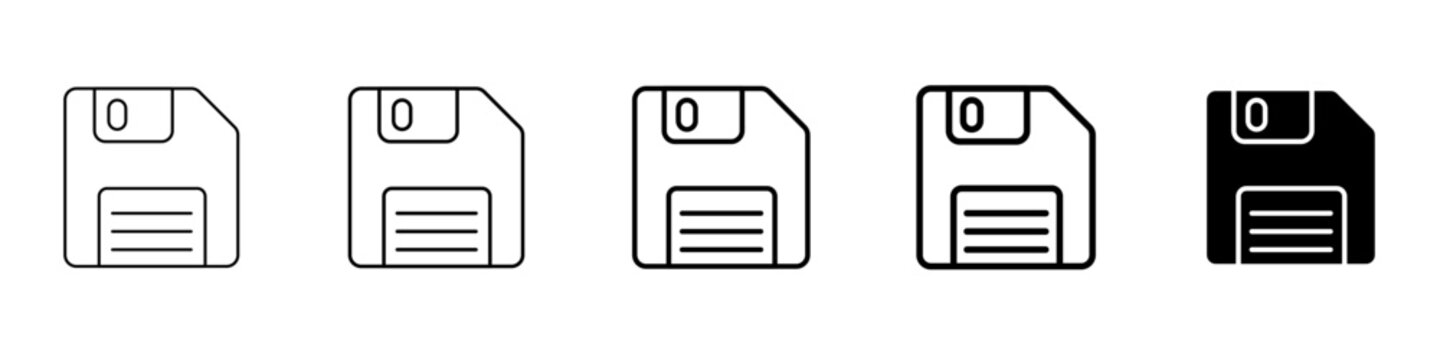 flopy disk Simple outline illustration