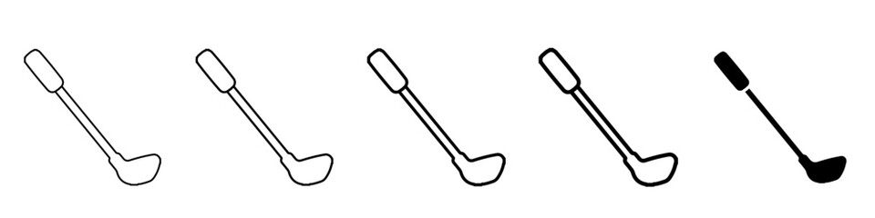 golf icon Simple outline illustration