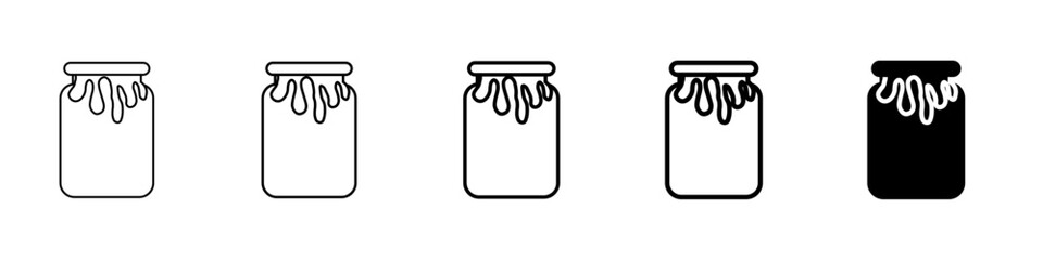 honey icon Simple outline illustration