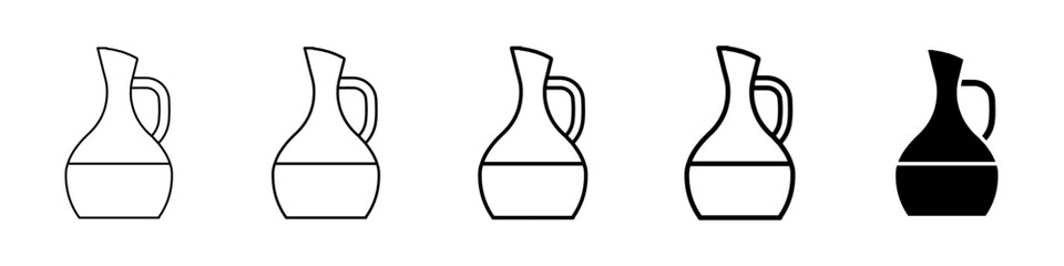 jug icon Simple outline illustration